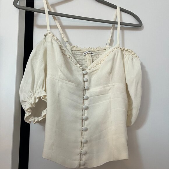 Reformation Kit Top in White - Picture 2 of 6